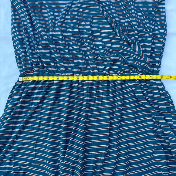 American Eagle Crossover V-Neck Striped Romper - Picture 10 of 12